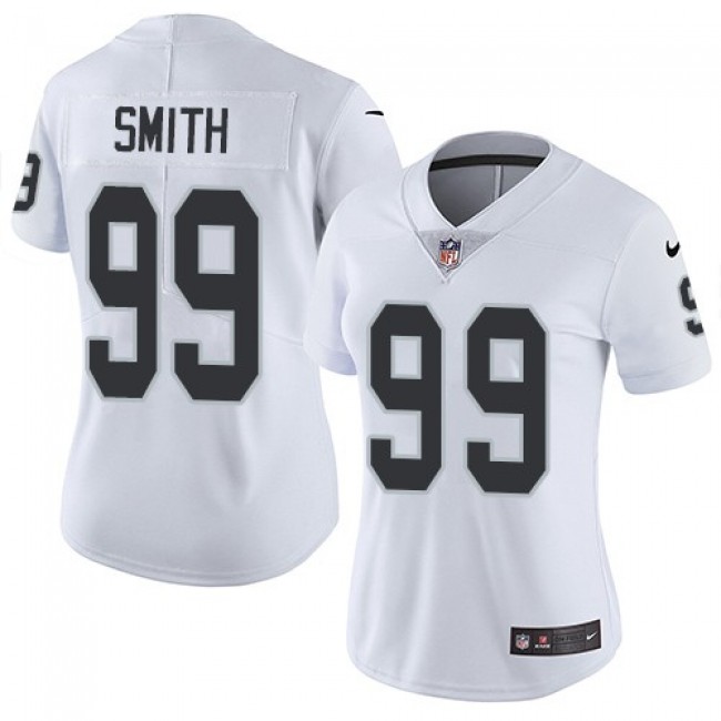 ادوات القطط NFL Jerseys cheap-Women's Raiders #99 Aldon Smith White Stitched ... ادوات القطط