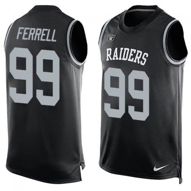 Nike Raiders #99 Clelin Ferrell Black Team Color Men's Stitched NFL Limited Tank Top Jersey