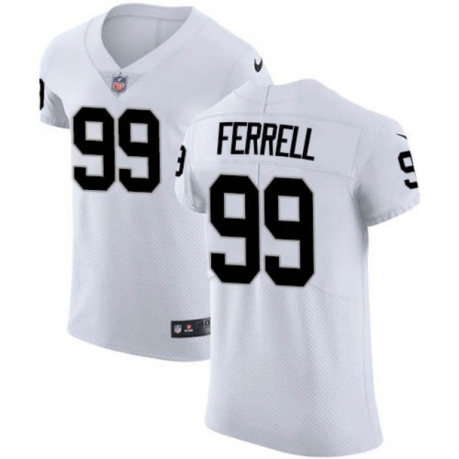 Nike Raiders #99 Clelin Ferrell White Men's Stitched NFL Vapor Untouchable Elite Jersey