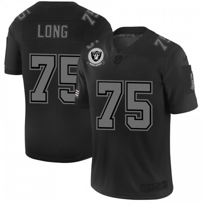 Raiders #75 Howie Long Men's Nike Black 2019 Salute to Service Limited Stitched NFL Jersey