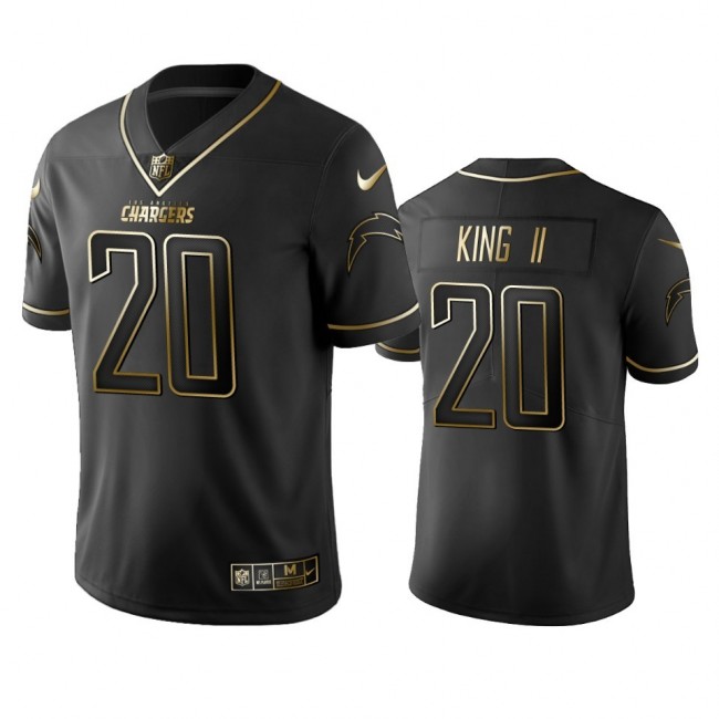 Chargers #20 Desmond King Men's Stitched NFL Vapor Untouchable Limited Black Golden Jersey