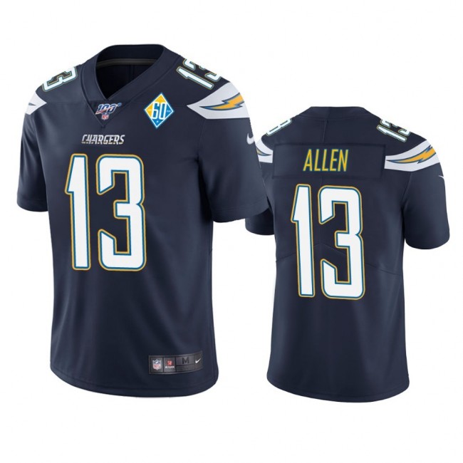 Los Angeles Chargers #13 Keenan Allen Navy 60th Anniversary Vapor Limited NFL Jersey