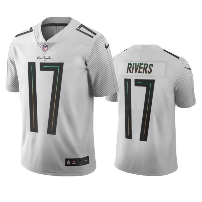 Los Angeles Chargers #17 Philip Rivers White Vapor Limited City Edition NFL Jersey