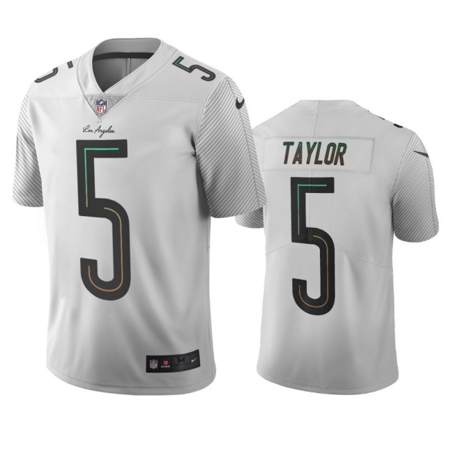 Los Angeles Chargers #5 Tyrod Taylor White Vapor Limited City Edition NFL Jersey