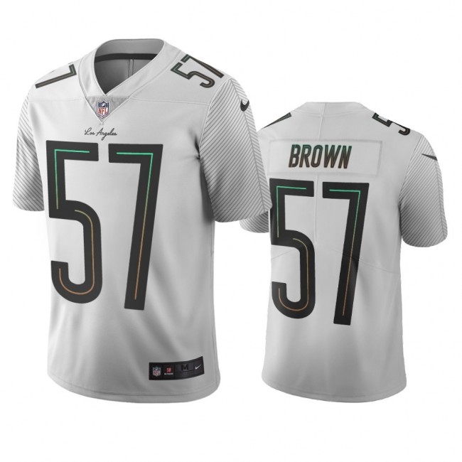 Los Angeles Chargers #57 Jatavis Brown White Vapor Limited City Edition NFL Jersey