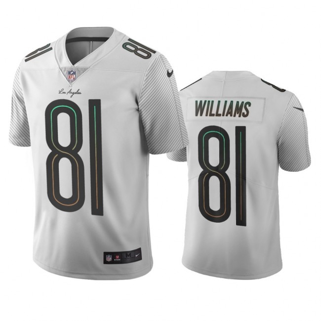 Los Angeles Chargers #81 Mike Williams White Vapor Limited City Edition NFL Jersey