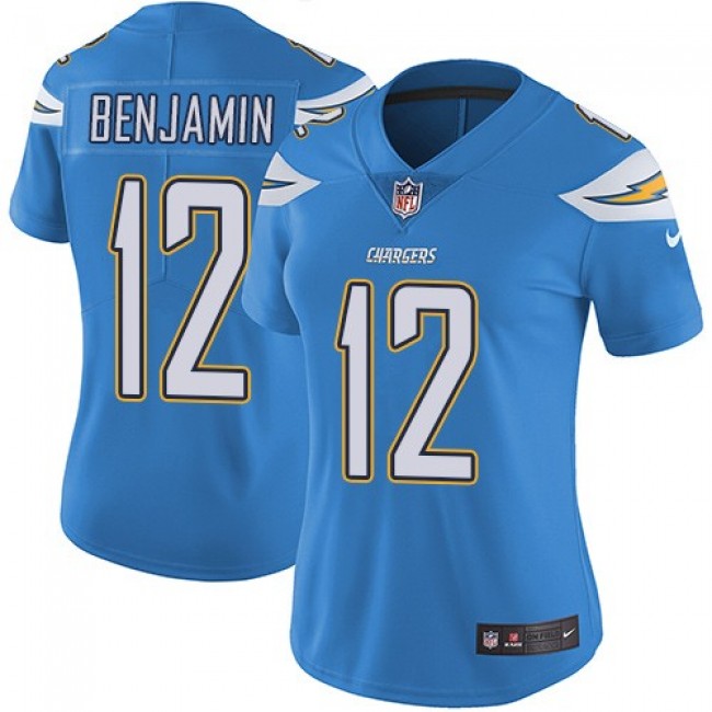 Women's Chargers #12 Travis Benjamin Electric Blue Alternate Stitched NFL Vapor Untouchable Limited Jersey