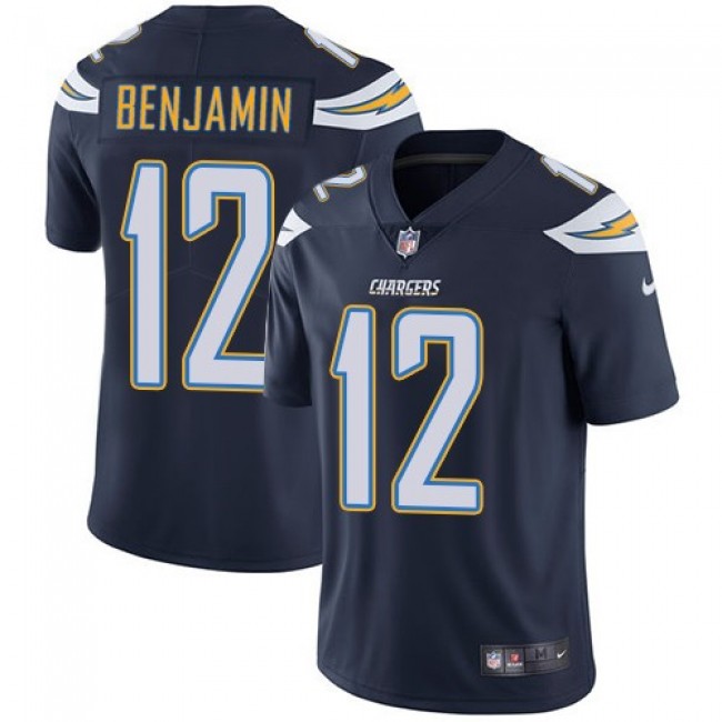 Los Angeles Chargers #12 Travis Benjamin Navy Blue Team Color Youth Stitched NFL Vapor Untouchable Limited Jersey