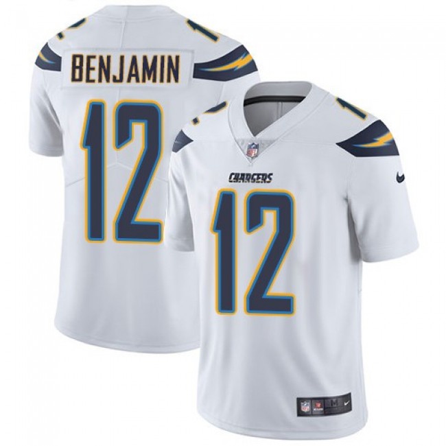Nike Chargers #12 Travis Benjamin White Men's Stitched NFL Vapor Untouchable Limited Jersey