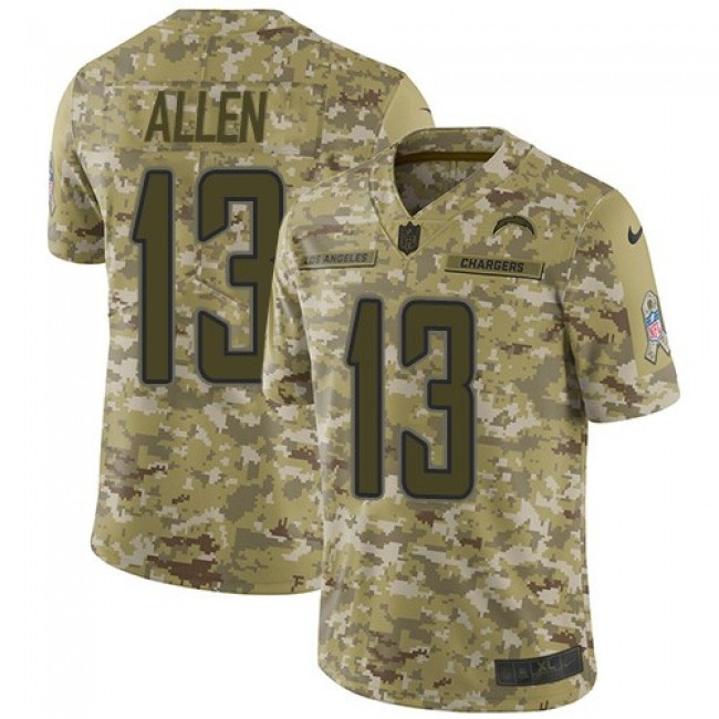 Nike Chargers #13 Keenan Allen Camo Men's Stitched NFL Limited 2018 Salute To Service Jersey