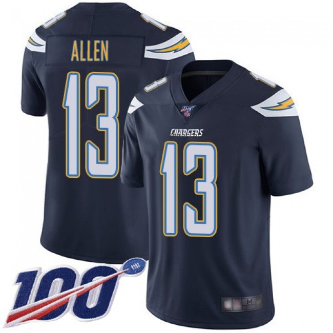 Nike Chargers #13 Keenan Allen Navy Blue Team Color Men's Stitched NFL 100th Season Vapor Limited Jersey