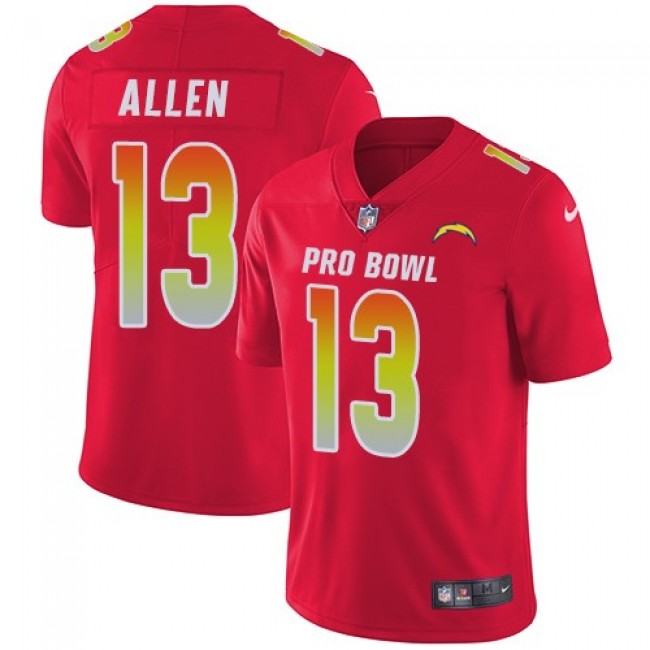 Nike Chargers #13 Keenan Allen Red Men's Stitched NFL Limited AFC 2018 Pro Bowl Jersey