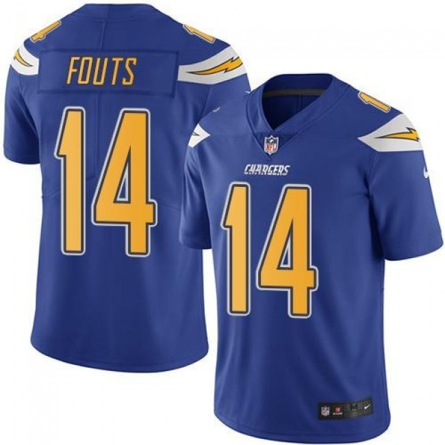 Los Angeles Chargers #14 Dan Fouts Electric Blue Youth Stitched NFL Limited Rush Jersey