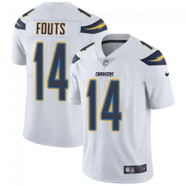 Nike Chargers #14 Dan Fouts White Men's Stitched NFL Vapor Untouchable Limited Jersey
