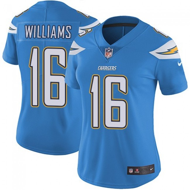 Women's Chargers #16 Tyrell Williams Electric Blue Alternate Stitched NFL Vapor Untouchable Limited Jersey