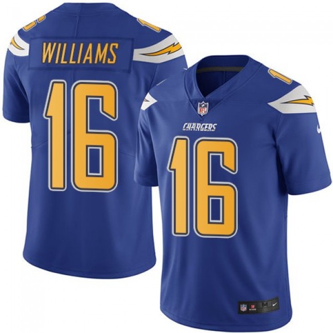 Los Angeles Chargers #16 Tyrell Williams Electric Blue Youth Stitched NFL Limited Rush Jersey
