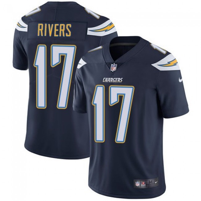 Los Angeles Chargers #17 Philip Rivers Navy Blue Team Color Youth Stitched NFL Vapor Untouchable Limited Jersey