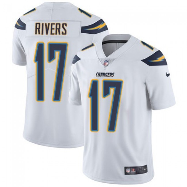 Nike Chargers #17 Philip Rivers White Men's Stitched NFL Vapor Untouchable Limited Jersey