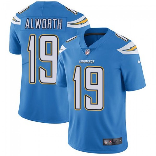 Nike Chargers #19 Lance Alworth Electric Blue Alternate Men's Stitched NFL Vapor Untouchable Limited Jersey