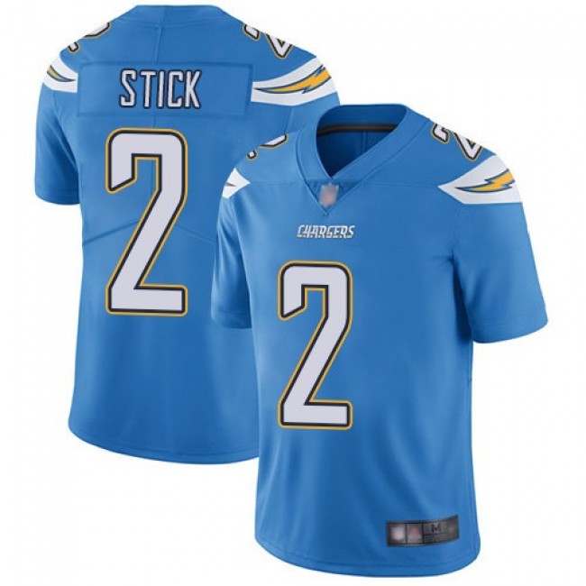 Nike Chargers #2 Easton Stick Electric Blue Alternate Men's Stitched NFL Vapor Untouchable Limited Jersey