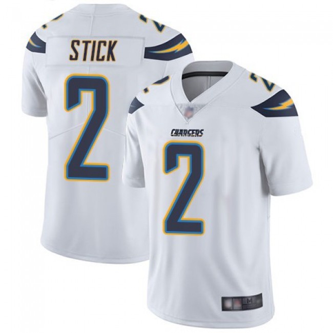 Nike Chargers #2 Easton Stick White Men's Stitched NFL Vapor Untouchable Limited Jersey