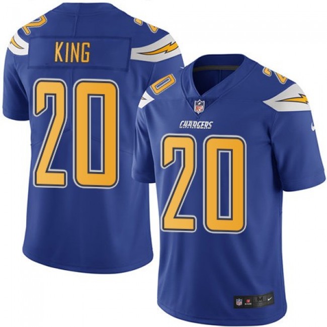 Los Angeles Chargers #20 Desmond King Electric Blue Youth Stitched NFL Limited Rush Jersey
