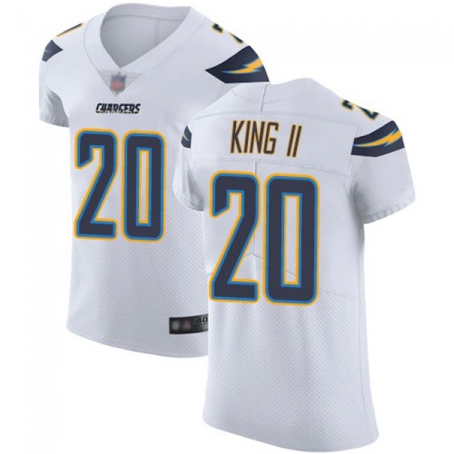 Nike Chargers #20 Desmond King II White Men's Stitched NFL Vapor Untouchable Elite Jersey