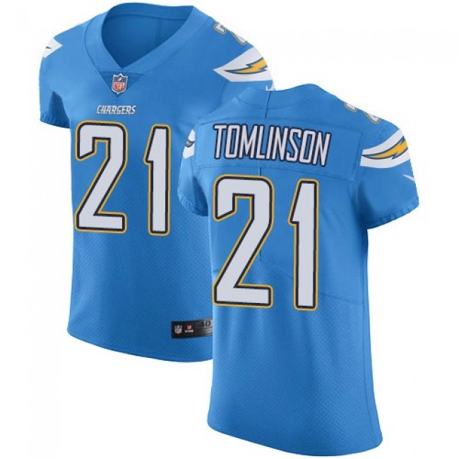 Nike Chargers #21 LaDainian Tomlinson Electric Blue Alternate Men's Stitched NFL Vapor Untouchable Elite Jersey