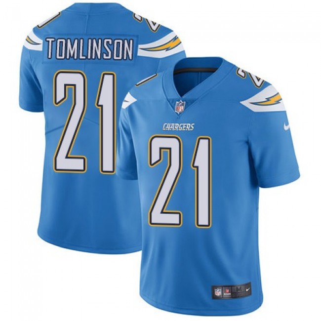 Los Angeles Chargers #21 LaDainian Tomlinson Electric Blue Alternate Youth Stitched NFL Vapor Untouchable Limited Jersey