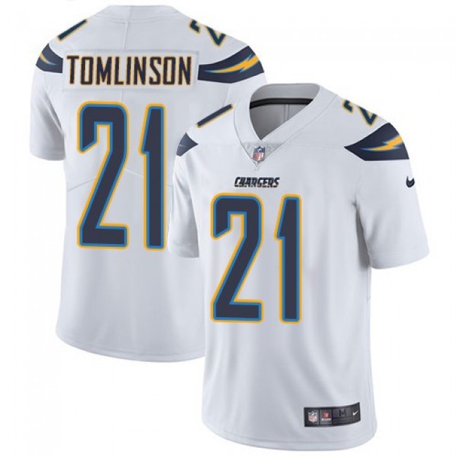 Nike Chargers #21 LaDainian Tomlinson White Men's Stitched NFL Vapor Untouchable Limited Jersey