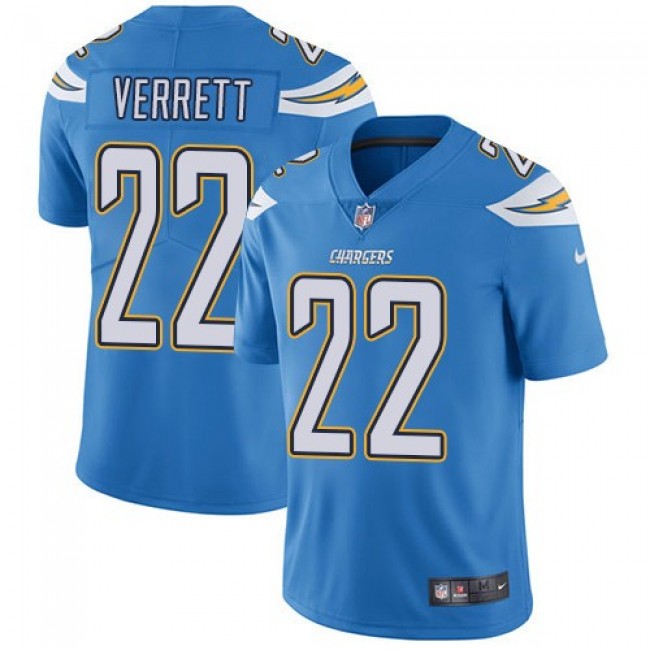Los Angeles Chargers #22 Jason Verrett Electric Blue Alternate Youth Stitched NFL Vapor Untouchable Limited Jersey