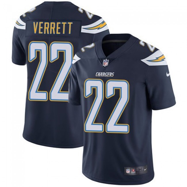 Los Angeles Chargers #22 Jason Verrett Navy Blue Team Color Youth Stitched NFL Vapor Untouchable Limited Jersey