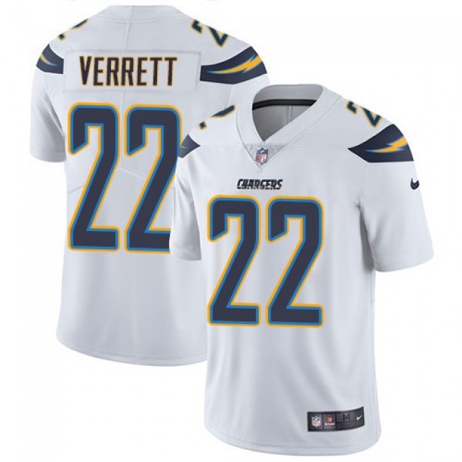 Los Angeles Chargers #22 Jason Verrett White Youth Stitched NFL Vapor Untouchable Limited Jersey