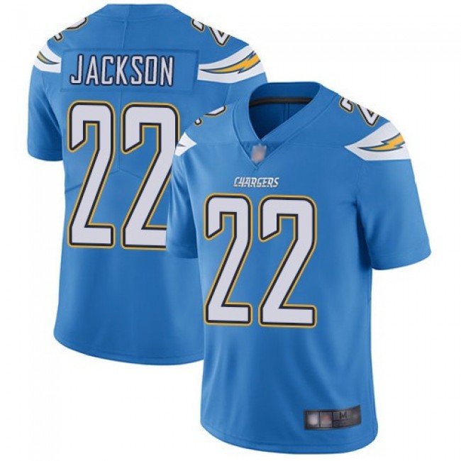 Nike Chargers #22 Justin Jackson Electric Blue Alternate Men's Stitched NFL Vapor Untouchable Limited Jersey