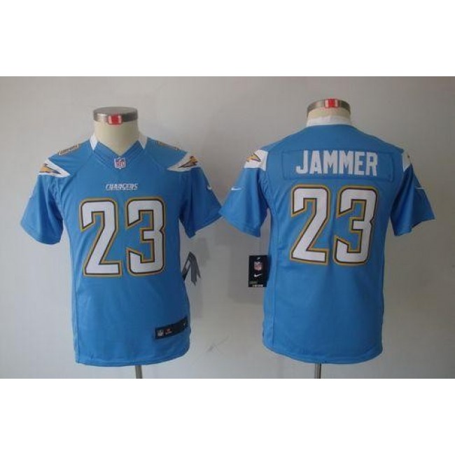Los Angeles Chargers #23 Quentin Jammer Electric Blue Alternate Youth Stitched NFL Limited Jersey