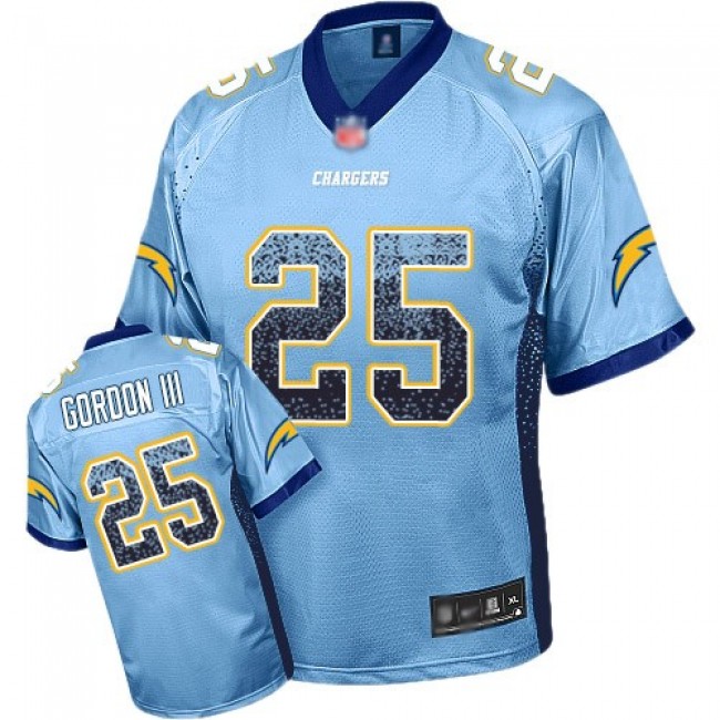 Nike Chargers #25 Melvin Gordon III Electric Blue Alternate Men's Stitched NFL Elite Drift Fashion Jersey