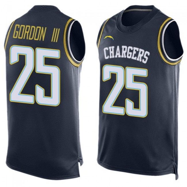 Nike Chargers #25 Melvin Gordon III Navy Blue Team Color Men's Stitched NFL Limited Tank Top Jersey