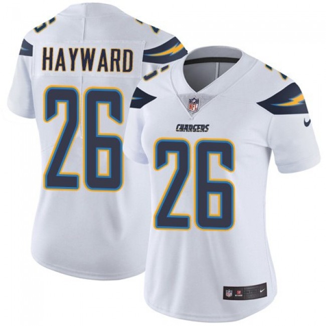 Women's Chargers #26 Casey Hayward White Stitched NFL Vapor Untouchable Limited Jersey