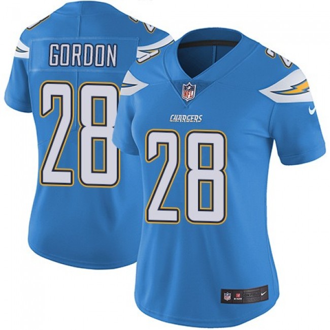 Women's Chargers #28 Melvin Gordon Electric Blue Alternate Stitched NFL Vapor Untouchable Limited Jersey