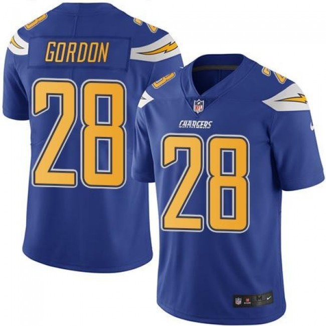 Los Angeles Chargers #28 Melvin Gordon Electric Blue Youth Stitched NFL Limited Rush Jersey