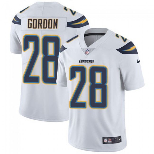 Los Angeles Chargers #28 Melvin Gordon White Youth Stitched NFL Vapor Untouchable Limited Jersey