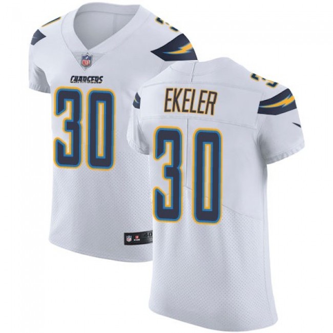 Nike Chargers #30 Austin Ekeler White Men's Stitched NFL Vapor Untouchable Elite Jersey