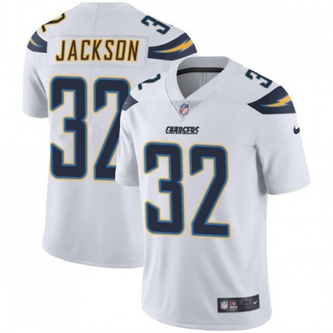 Nike Chargers #32 Justin Jackson White Men's Stitched NFL Vapor Untouchable Limited Jersey