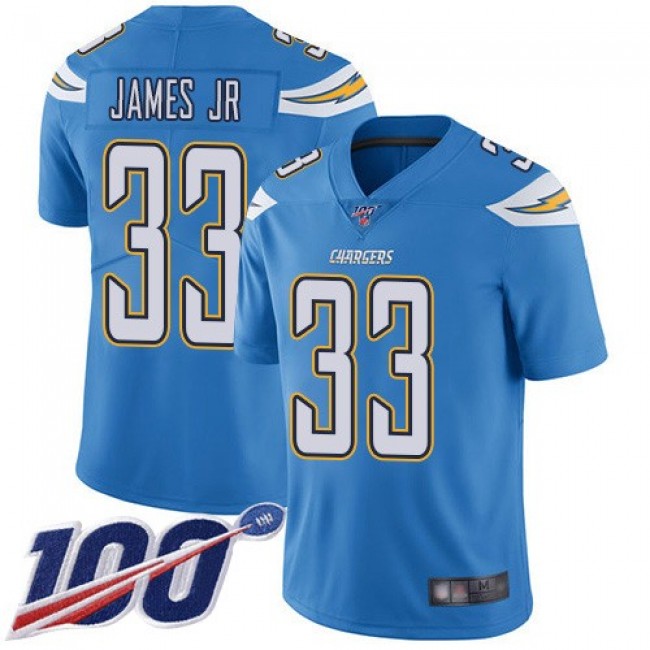 Nike Chargers #33 Derwin James Jr Electric Blue Alternate Men's Stitched NFL 100th Season Vapor Limited Jersey