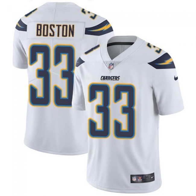 Los Angeles Chargers #33 Tre Boston White Youth Stitched NFL Vapor Untouchable Limited Jersey