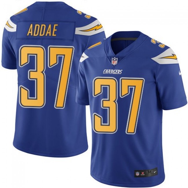 Nike Chargers #37 Jahleel Addae Electric Blue Men's Stitched NFL Limited Rush Jersey