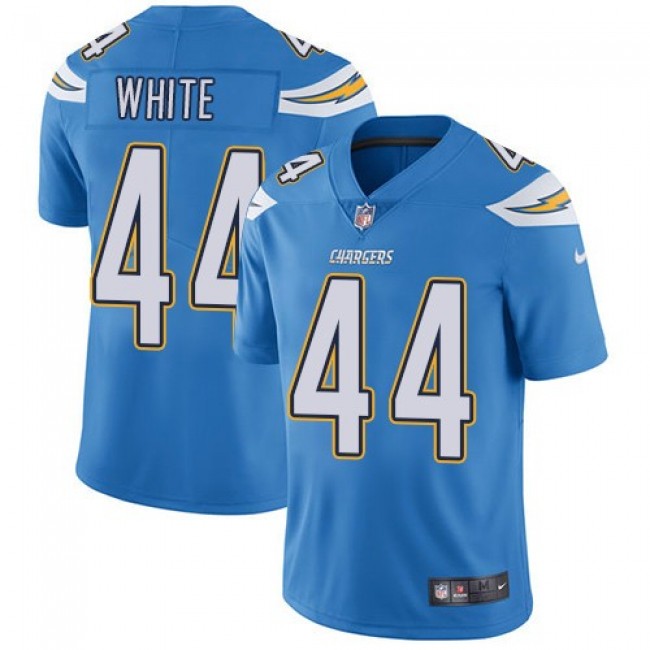 Nike Chargers #44 Kyzir White Electric Blue Alternate Men's Stitched NFL Vapor Untouchable Limited Jersey