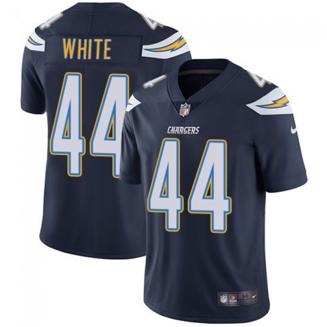 Nike Chargers #44 Kyzir White Navy Blue Team Color Men's Stitched NFL Vapor Untouchable Limited Jersey