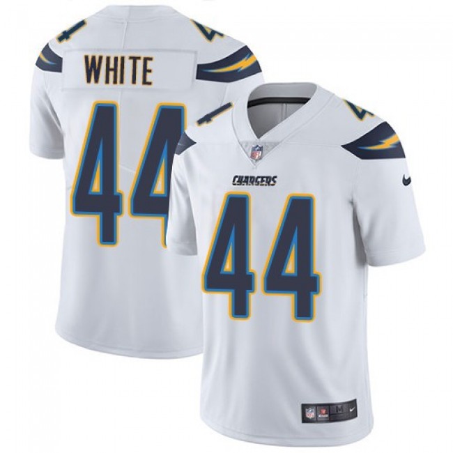 Nike Chargers #44 Kyzir White White Men's Stitched NFL Vapor Untouchable Limited Jersey
