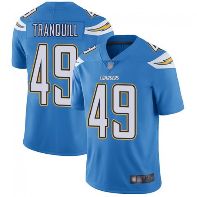 Nike Chargers #49 Drue Tranquill Electric Blue Alternate Men's Stitched NFL Vapor Untouchable Limited Jersey